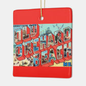 Old Orchard Beach Maine Greetings Keramisch Ornament (Links)