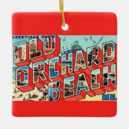 Old Orchard Beach Maine Greetings Keramisch Ornament