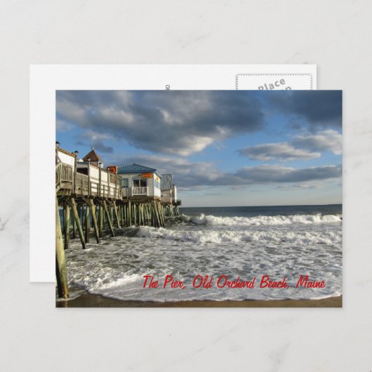 Old Orchard Beach, Maine Post Card Briefkaart (Voorkant / Achterkant)