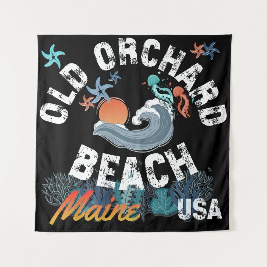 Old Orchard Beach, Maine VS Wandkleed (Voorkant)