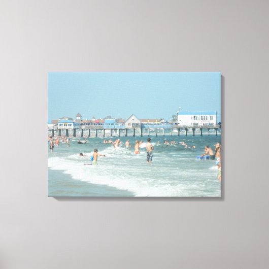 Old Orchard Beach Pier Canvas Afdruk (Voorkant)