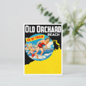 Old Orchard Beach vintage-briefkaart Briefkaart (Staand voorkant)