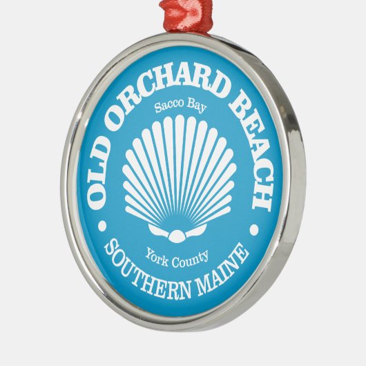 Old Orchard Beach (zeeschelp) Metalen Ornament (Links)