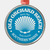 Old Orchard Beach (zeeschelp) Metalen Ornament (Voorkant)