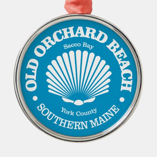 Old Orchard Beach (zeeschelp) Metalen Ornament (Voorkant)