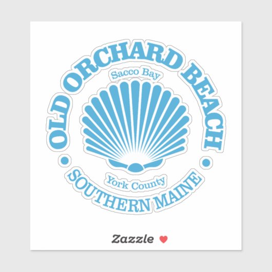 Old Orchard Beach (zeeschelp) Sticker (Vel)