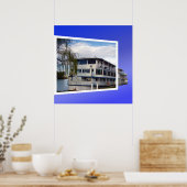 Old Paddle Steamer Popout Art Poster (Keuken)