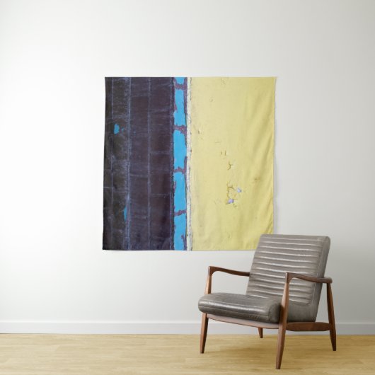 Old painted damaged = wall. Textuur. Abstra Wandkleed (In Situ (horizontaal))