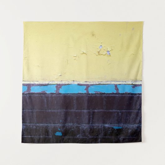 Old painted damaged = wall. Textuur. Abstra Wandkleed (Voorkant)