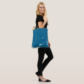 Old painted wall texture as grunge backgroundabstr tote bag (Op model)