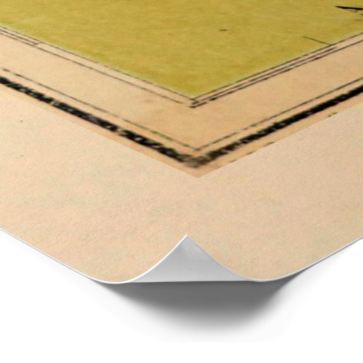 Old Palestine Physical Map (1881) Poster (Hoek)