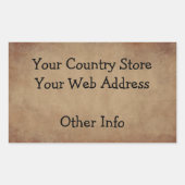 Old Paper Custom Sticker (Voorkant)