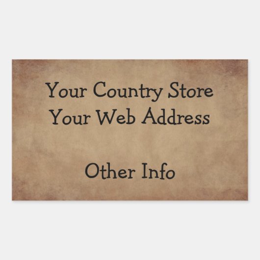 Old Paper Custom Sticker (Voorkant)