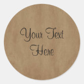 Old Paper Custom Sticker (Voorkant)