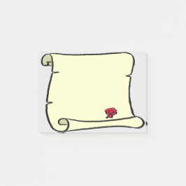 Old Parchment Scroll Style Post-it® Notes