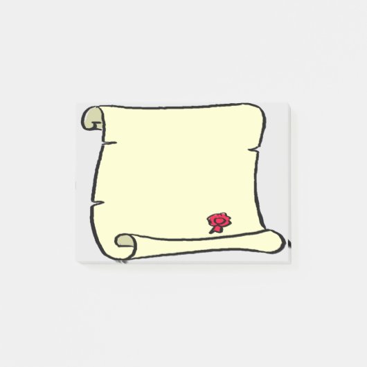 Old Parchment Scroll Style Post-it® Notes (Voorkant)