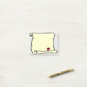 Old Parchment Scroll Style Post-it® Notes (Op bureau)