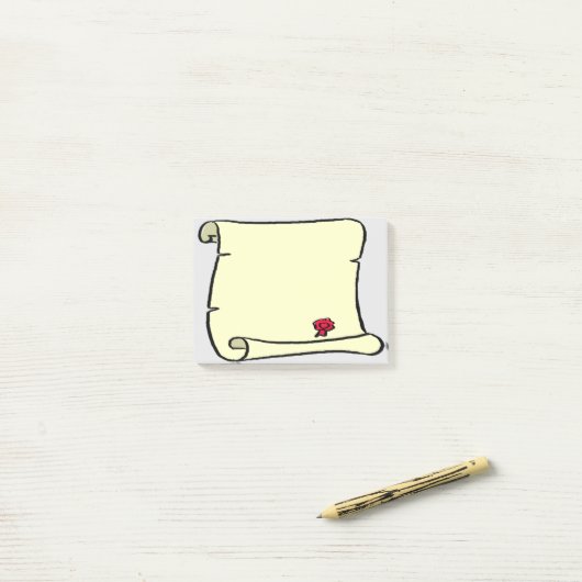 Old Parchment Scroll Style Post-it® Notes (Op bureau)