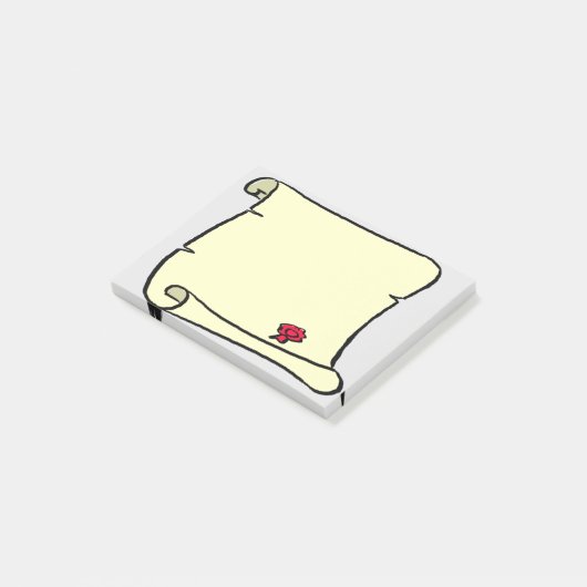 Old Parchment Scroll Style Post-it® Notes (Schuin)