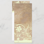 Old Parchment Shabby Chic Trouwprogramma Programmakaart (Voorkant / Achterkant)