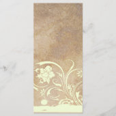 Old Parchment Shabby Chic Trouwprogramma Programmakaart (Voorkant)