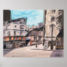 Old Paris Frankrijk - Poster