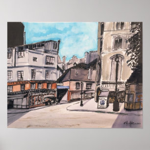 Old Paris Frankrijk - Poster