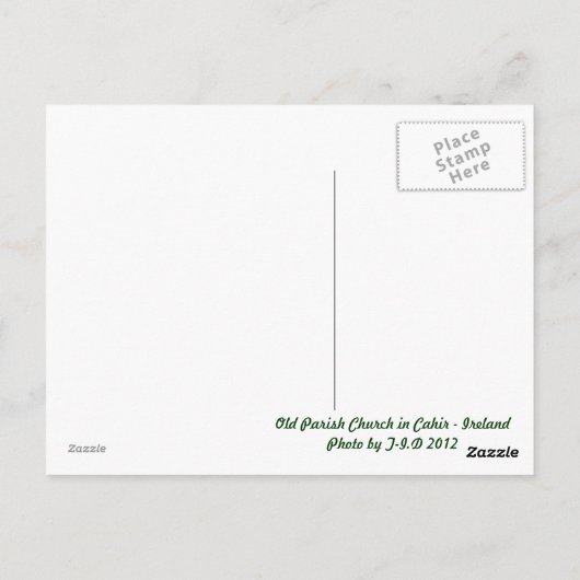 Old Parish Church in Cahir - Ierland Briefkaart (Achterkant)