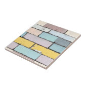 Old Pastel Bricks Pattern Tegeltje (Zijkant)