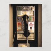 Old Pay Phone Briefkaart (Voorkant)