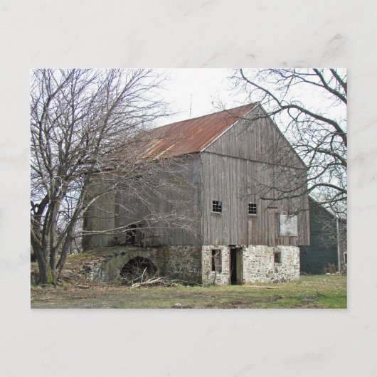 Old Pennsylvania Bank Barn Briefkaart (Voorkant)