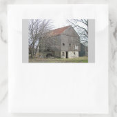 Old Pennsylvania Bank Barn Rechthoekige Sticker (Tas)