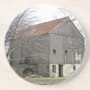 Old Pennsylvania Bank Barn Zandsteen Onderzetter