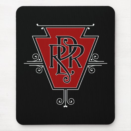 Old Pennsylvania Railroad Logo Mousepad Muismat (Voorkant)
