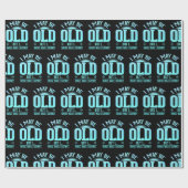 Old People Joke Men Cadeaupapier (Vlak)