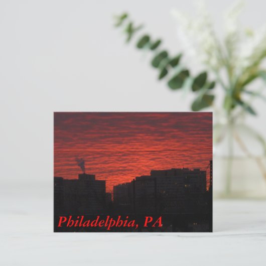 Old Philadelphia Briefkaart (Staand voorkant)