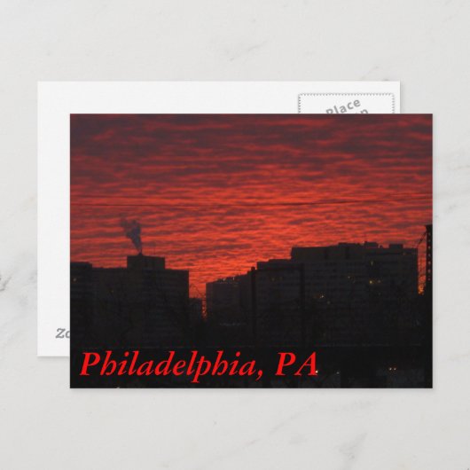Old Philadelphia Briefkaart (Voorkant / Achterkant)
