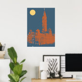 Old Philadelphia City Hall Poster (Thuiskantoor)