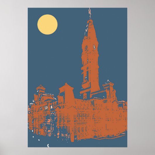 Old Philadelphia City Hall Poster (Voorkant)