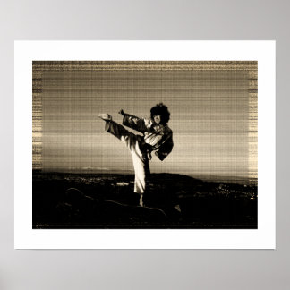 "Old photoshop"-poster taekwondo Poster