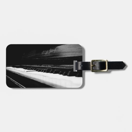 Old Piano Bagagelabel (Voorkant horizontaal)