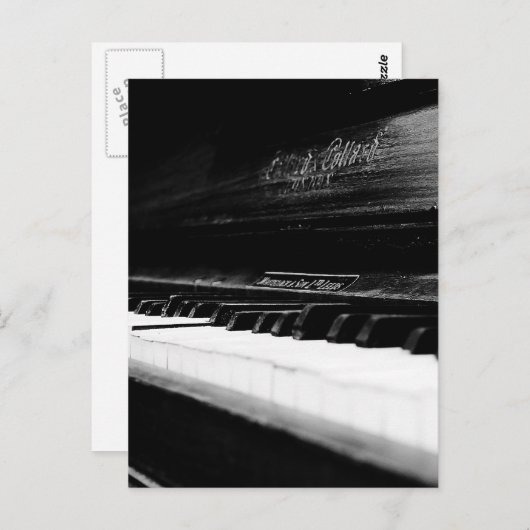 Old Piano Briefkaart (Voorkant / Achterkant)
