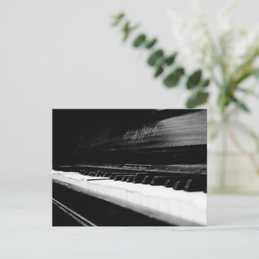 Old Piano Briefkaart (Staand voorkant)