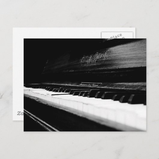 Old Piano Briefkaart (Voorkant / Achterkant)