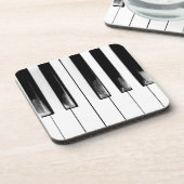 Old Piano Keys Bier Onderzetter (Linkerzijde)