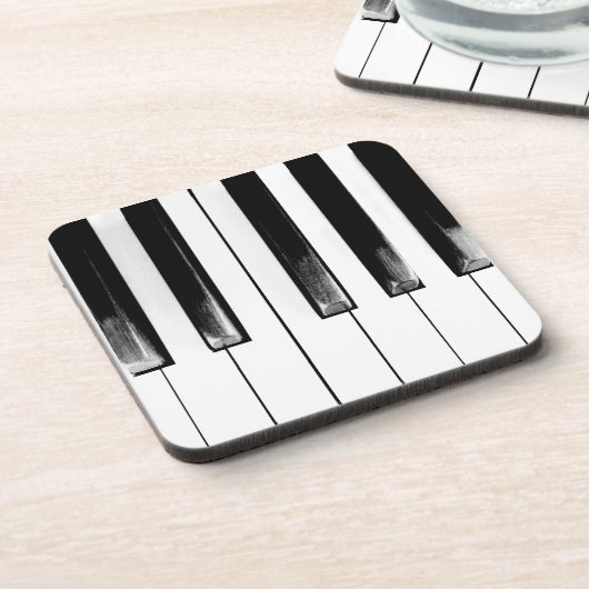 Old Piano Keys Bier Onderzetter (Linkerzijde)