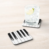 Old Piano Keys Bier Onderzetter (Rechterzijde)