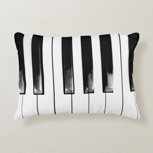 Old Piano Keys Funny Cool Accent Kussen (Voorkant)