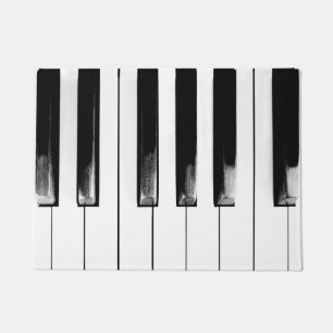 Old Piano Keys Funny Cool Deurmat