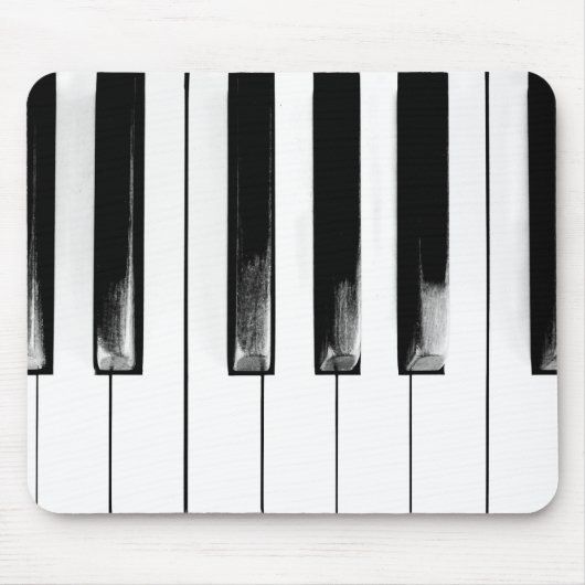 Old Piano Keys Funny Cool Muismat (Voorkant)